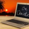 gebruik van laptop door vakantiegangers